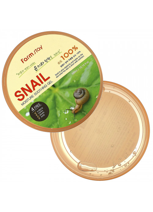 Farm Stay, Snail 100% Moisture Soothing Gel, 10.14 fl oz (300 ml)