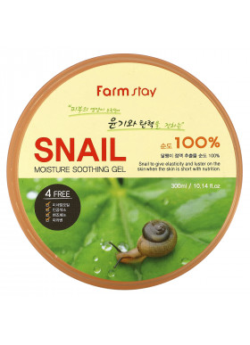 Farm Stay, Snail 100% Moisture Soothing Gel, 10.14 fl oz (300 ml)