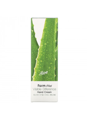 Farm Stay, Visible Difference Hand Cream, Aloe, 100 g