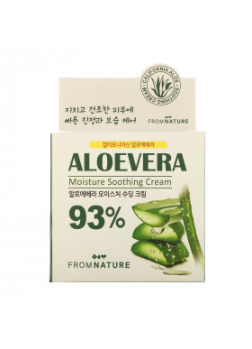 FromNature, Aloe Vera, 93%, Moisture Soothing Cream, 80 ml