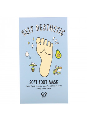 G9skin, Self Aesthetic, Soft Foot Mask, 5 Masks, 0.40 fl oz (12 ml)