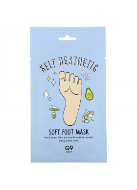 G9skin, Self Aesthetic, Soft Foot Mask, 5 Masks, 0.40 fl oz (12 ml)