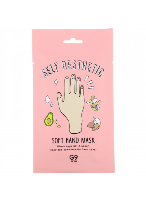 G9skin, Self Aesthetic, Soft Hand Mask, 5 Masks, 0.33 fl oz (10 ml)