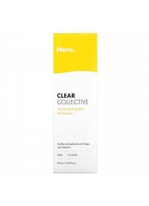 Hero Cosmetics, Clear Collective, Clarifying Prebiotic Moisturizer, 2.36 fl oz (70 ml)