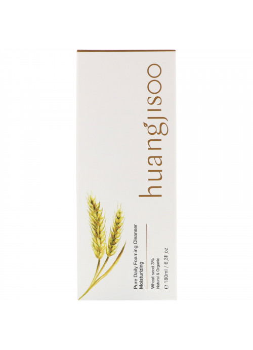 Huangjisoo, Pure Daily Foaming Cleanser, Moisturizing, 6.3 fl oz (180 ml)