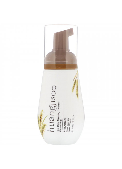 Huangjisoo, Pure Daily Foaming Cleanser, Moisturizing, 6.3 fl oz (180 ml)