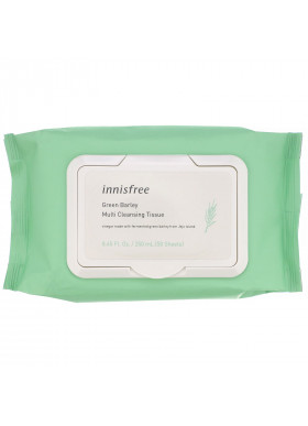 Innisfree, Green Barley, Multi-Cleansing Tissue, 50 Sheets, 8.45 fl oz (250 ml)