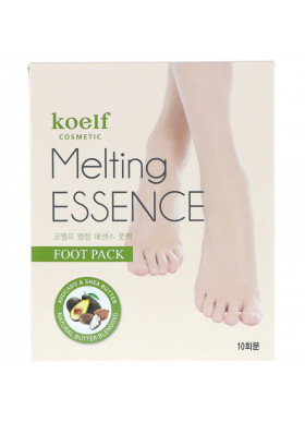 Koelf, Melting Essence Foot Pack, 10 Pairs