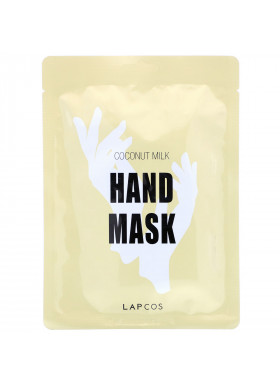 Lapcos, Hand Mask, Coconut Milk, 1 Pair, 0.47 fl oz (14 ml)