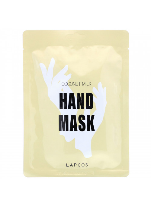 Lapcos, Hand Mask, Coconut Milk, 1 Pair, 0.47 fl oz (14 ml)