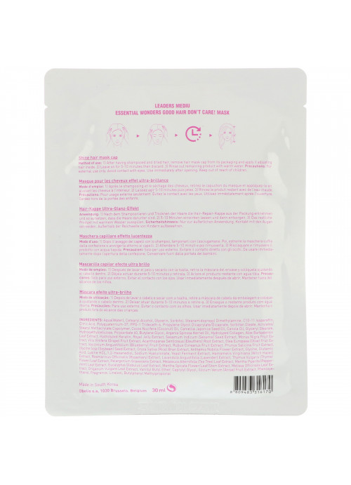 Leaders, Essential Wonders, Good Hair Don't Care, Shine Hair Mask, 1 Mask, 30 ml