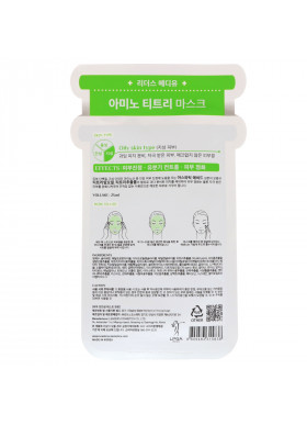 Leaders, Mediu, Amino Tea Tree Mask, 1 Sheet, 25 ml
