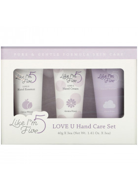 Like I'm Five, Love U Hand Care Set, 3 Piece Set, 1.41 oz  (40 g) Each