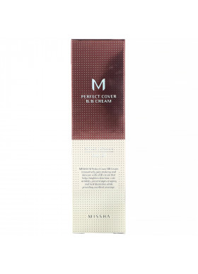 Missha, M Perfect Cover B.B Cream, SPF 42 PA+++, No. 21 Light Beige, 1.7 oz (50 ml)