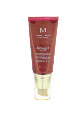Missha, M Perfect Cover B.B Cream, SPF 42 PA+++, No. 25 Warm Beige, 1.7 oz (50 ml)