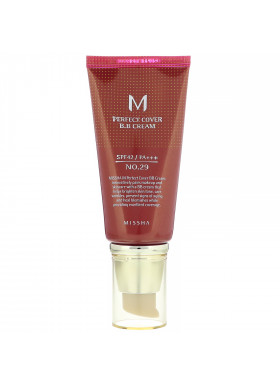 Missha, M Perfect Cover B.B Cream, SPF 42 PA+++, No. 29 Caramel Beige, 1.7 oz (50 ml)
