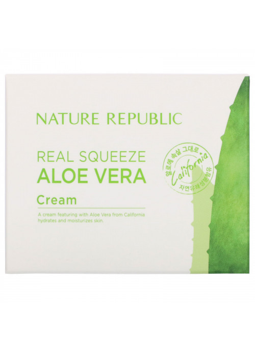 Nature Republic, Real Squeeze, Aloe Vera Cream, 1.69 fl oz (50 ml)