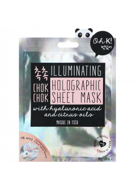 Oh K!, Chok Chok, Illuminating, Holographic Sheet Mask, 1 Sheet, 1.05 oz. (30 g)