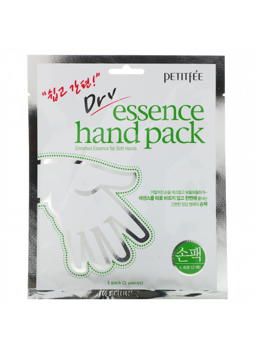 Petitfee, Dry Essence Hand Pack, 1 Pair