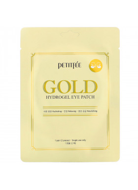 Petitfee, Gold, Hydrogel Eye Patch, 1 Pair
