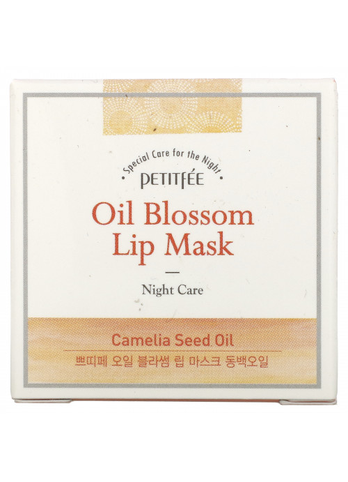 Petitfee, Oil Blossom Lip Mask, Camelia Seed Oil, 15 g