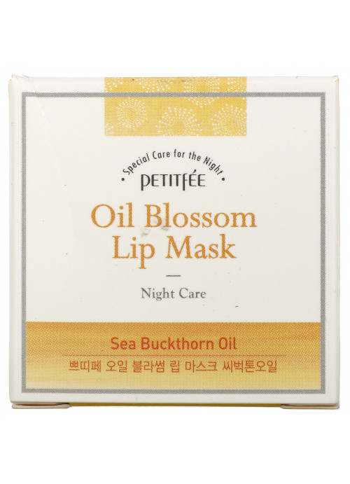Petitfee, Oil Blossom Lip Mask, Night Care, 15 g