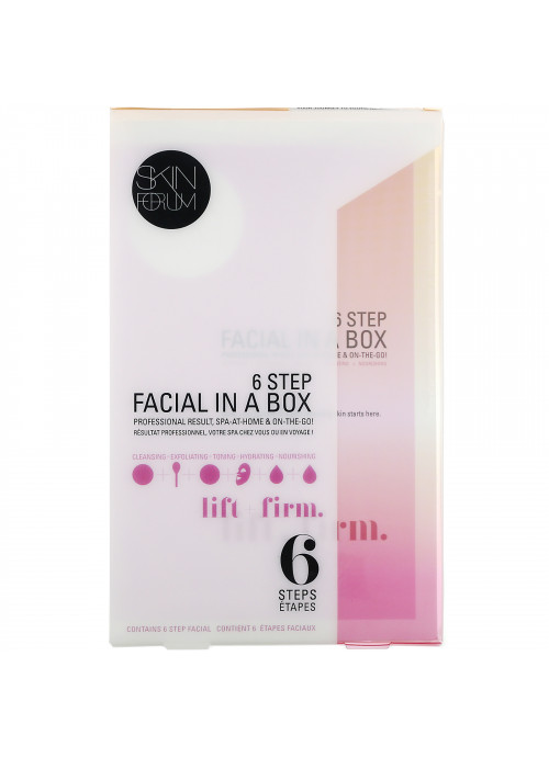 SFGlow, 6 Step Facial In A Box, Lift + Firm, 1 Set