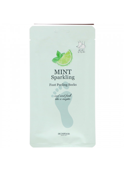 Skinfood, Mint Sparkling, Foot Peeling Socks, 1 Pair,  1.41 fl oz (40 g)