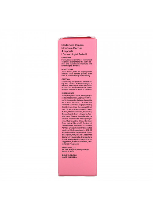 SkinRx Lab, MadeCera Cream, Moisture Barrier Ampoule, 0.43 fl oz (13 ml)
