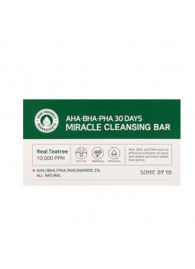 Some By Mi, AHA. BHA. PHA 30 Days Miracle Cleansing Bar, 106 g