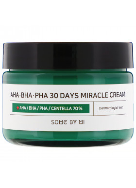 Some By Mi, AHA. BHA. PHA 30 Days Miracle Cream, 60 g