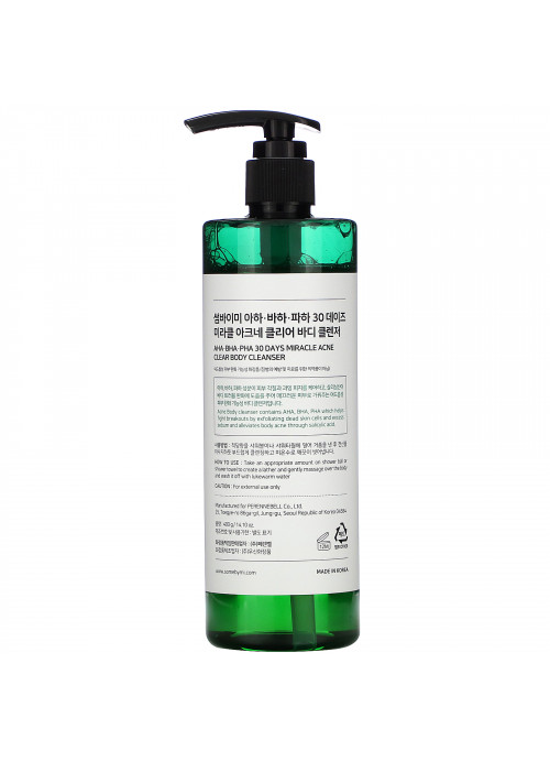 Some By Mi, Miracle Acne Clear, Body Cleanser, 14.10 oz (400 g)