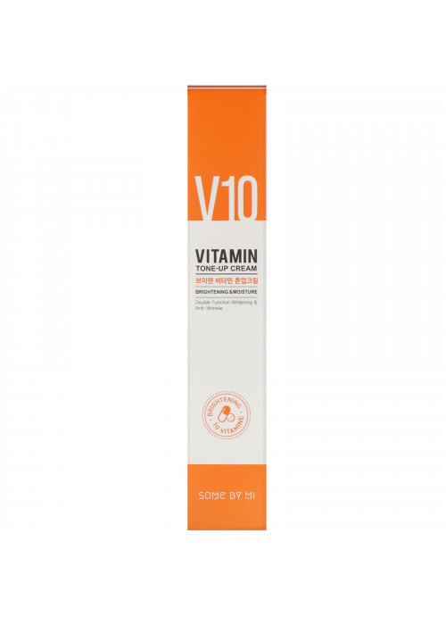 Some By Mi, V10 Vitamin Tone-Up Cream, Brightening & Moisture, 50 ml