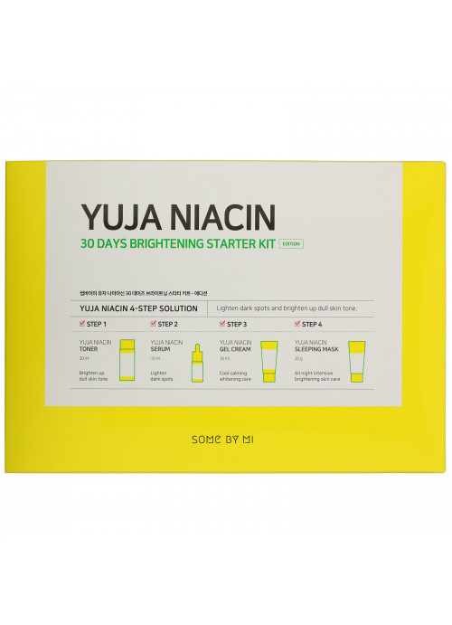 Some By Mi, Yuja Niacin 30 Days Brightening Starter Kit, 4 Piece Kit