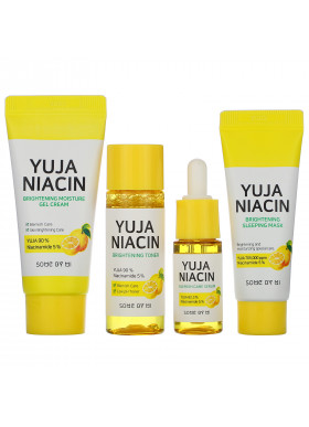 Some By Mi, Yuja Niacin 30 Days Brightening Starter Kit, 4 Piece Kit