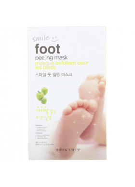 The Face Shop, Smile Foot Peeling Mask, 1 Pair, 0.67 fl oz (20 ml) Each