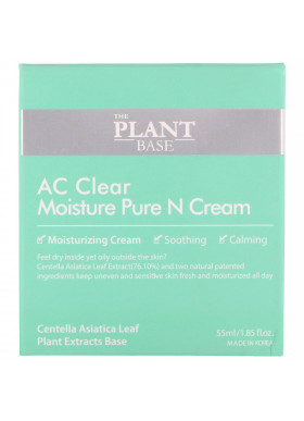 The Plant Base, AC Clear, Moisture Pure N Cream,  1.85 fl oz (55 ml)