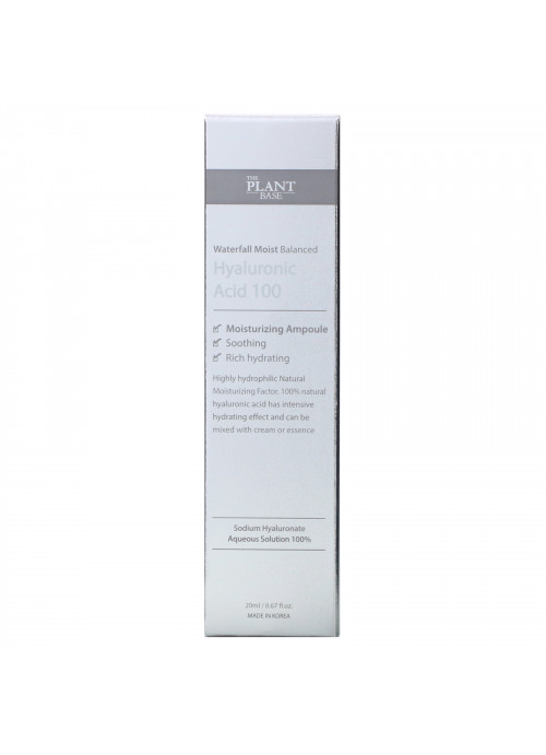 The Plant Base, Waterfall Moist Balanced, Hyaluronic Acid 100, 0.67 fl oz (20 ml)