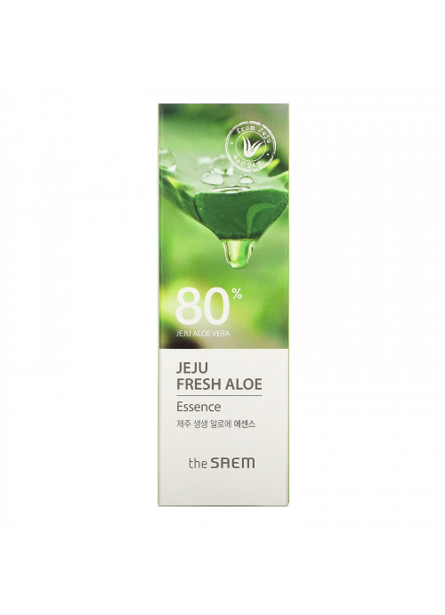 The Saem, Jeju Fresh Aloe, 80% Aloe Vera, Essence, 1.18 fl oz (35 ml)