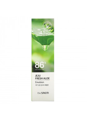 The Saem, Jeju Fresh Aloe, 86% Aloe Vera Emulsion, 5.24 fl oz (155 ml)