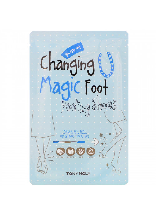 Tony Moly, Changing U, Magic Foot Peeling Shoes, 1 Pair, 0.60 oz (17 g) Each