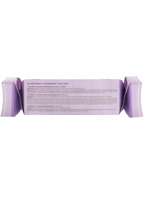 Tony Moly, I'm Lavender, Mask & Hand Cream Set, 4 Piece Set
