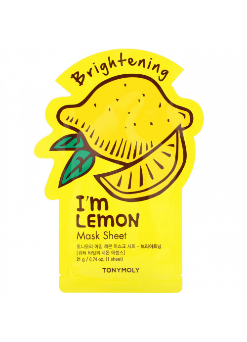 Tony Moly, I'm Lemon, Brightening Sheet Mask, 1 Sheet, 0.74 oz (21 g)