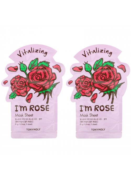 Tony Moly, I'm Rose, Mask & Hand Cream Set, 4 Piece Set