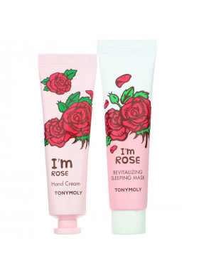 Tony Moly, I'm Rose, Mask & Hand Cream Set, 4 Piece Set