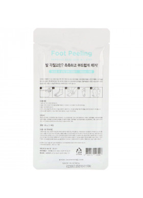 Tosowoong, Foot Peeling, Size Regular, 2 Pieces, 20 g Each