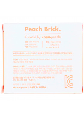 Unpa., Peach Brick, Tone-up Soap, 120 g