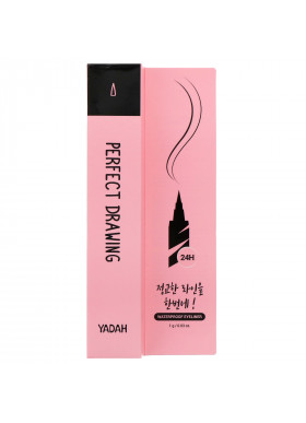 Yadah, Perfect Drawing, Waterproof Eyeliner, 03 Pro Liner Black, 0.03 oz (1 g)