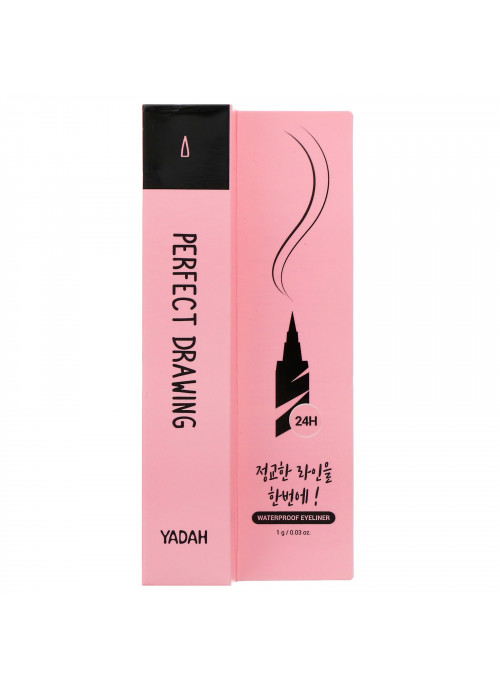 Yadah, Perfect Drawing, Waterproof Eyeliner, 03 Pro Liner Black, 0.03 oz (1 g)