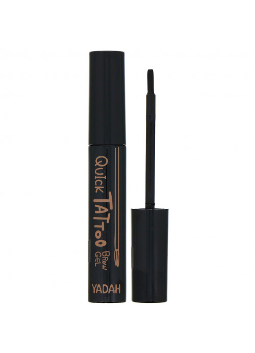 Yadah, Quick Tattoo Brow Gel, 01 Natural Brown, 0.27 fl oz (8 ml)